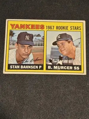 1967 Topps #93 Yankees 1967 Rookie Stars (Stan Bahnsen / Bobby Murcer) - Baseball Card Single