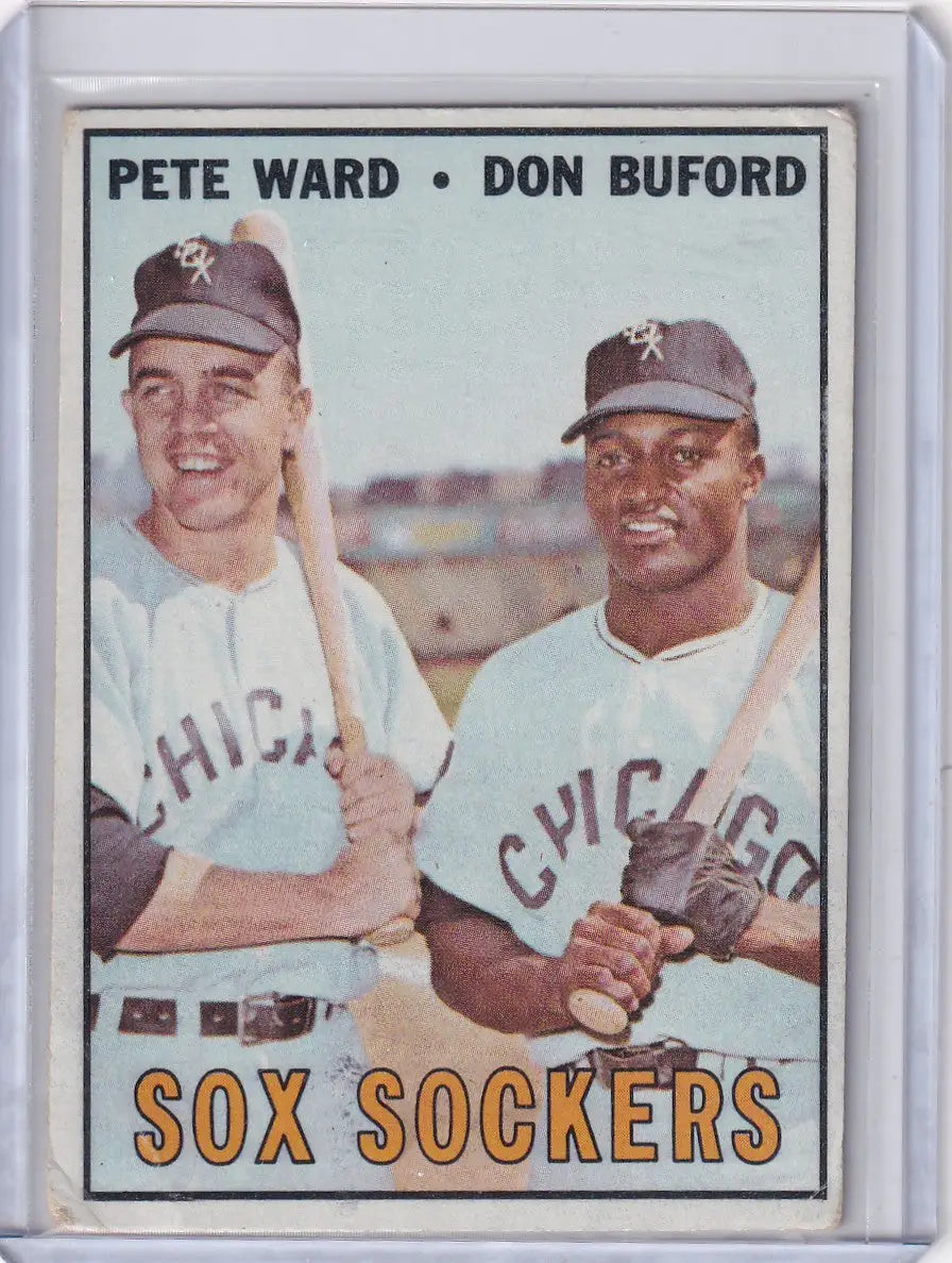 1967 Topps Baseball #143 Sox Sockers - Pete Ward / Don Buford