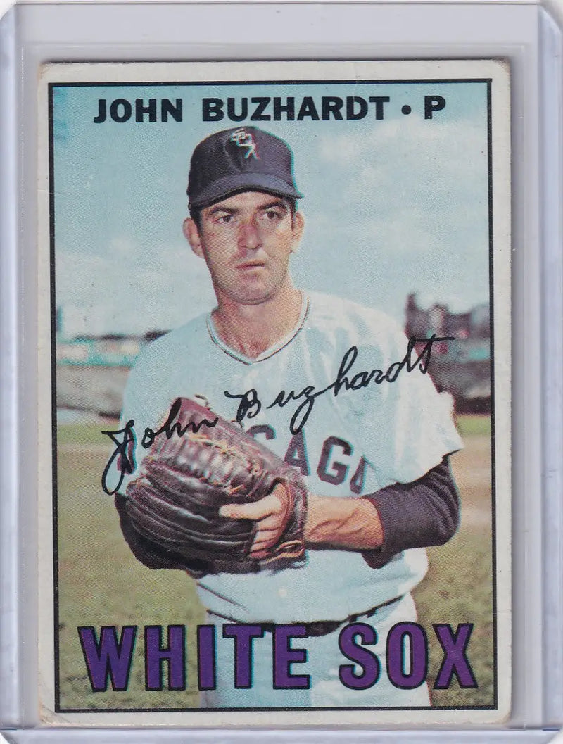 1967 Topps Baseball #178 John Buzhardt - Chicago White Sox