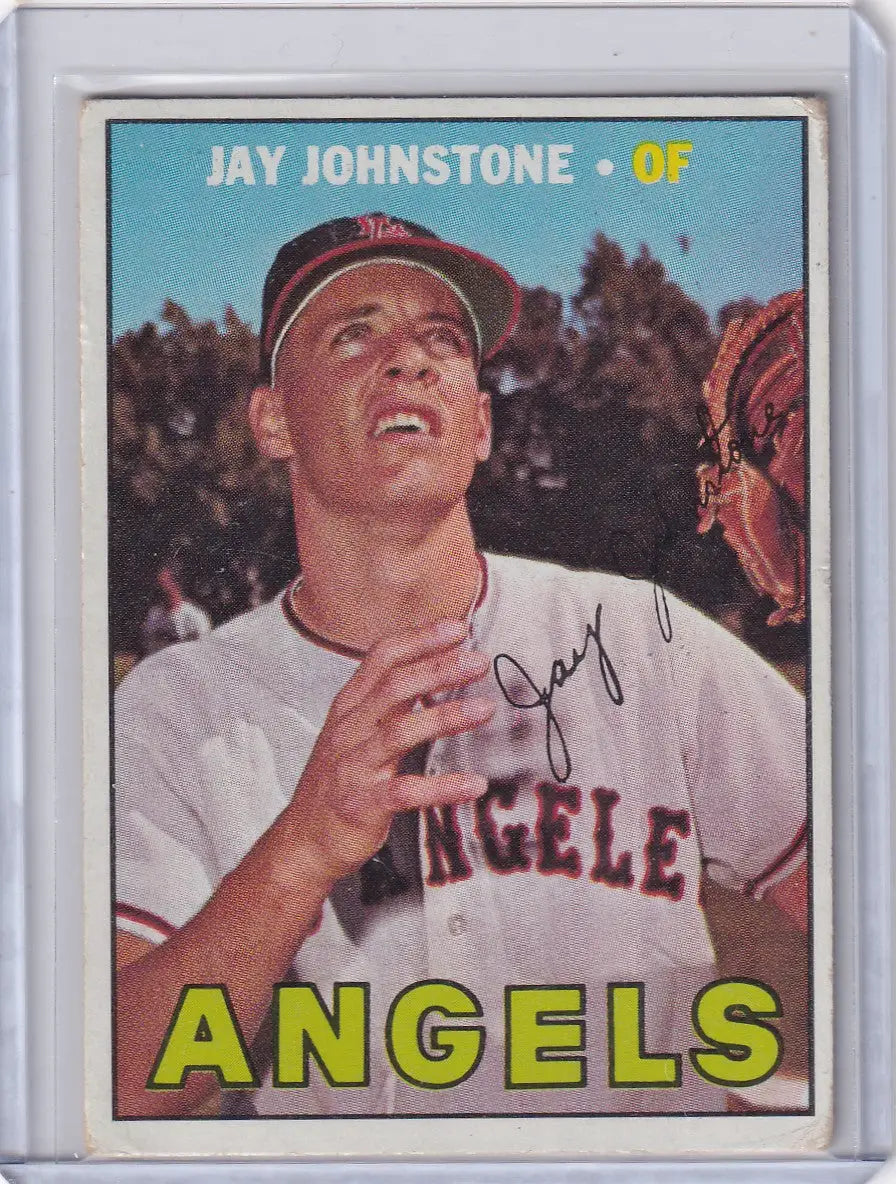 1967 Topps Baseball #213 Jay Johnstone - California Angels RC