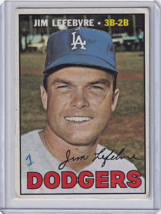 1967 Topps Baseball #260 Jim Lefebvre - Los Angeles Dodgers - Baseball Card Single