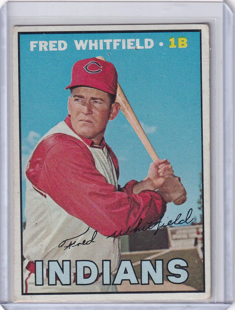 1967 Topps Baseball #275 Fred Whitfield - Cleveland Indians - Baseball Card Single