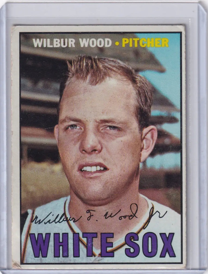 1967 Topps Baseball #391 Wilbur Wood - Chicago White Sox DP