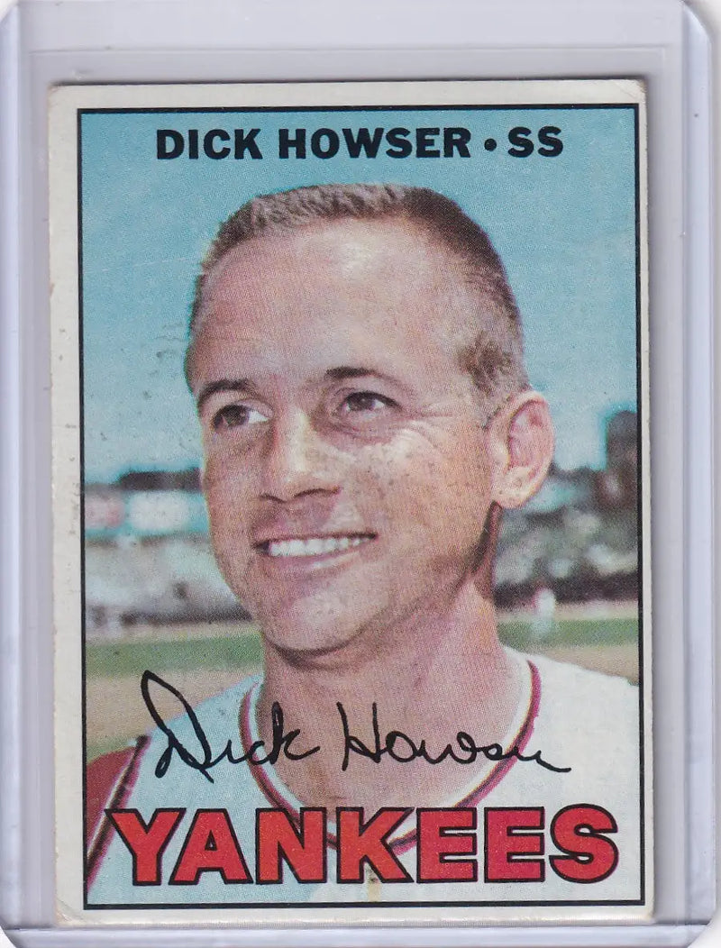 1967 Topps Baseball #411 Dick Howser - New York Yankees DP - Baseball Card Single