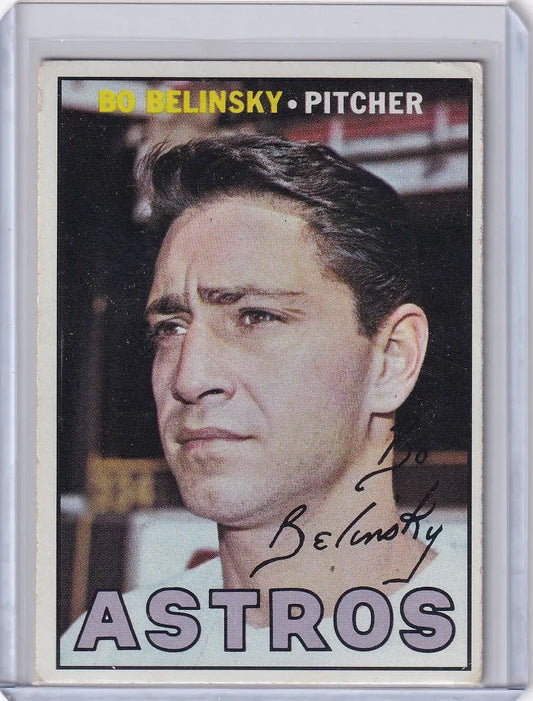 1967 Topps Baseball #447a Bo Belinsky - Houston Astros DP - Baseball Card Single