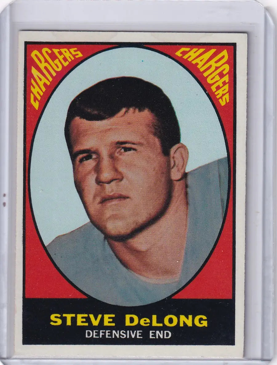 1967 Topps Football #128 Steve DeLong - San Diego Chargers