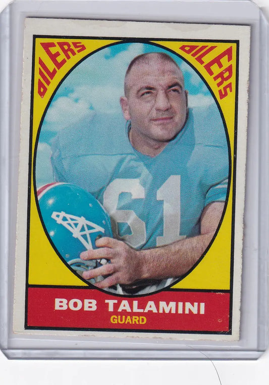 1967 Topps Football #54 Bob Talamini - Houston Oilers - Football Card Single