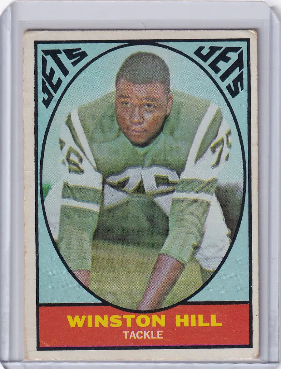 1967 Topps Football #95 Winston Hill - New York Jets