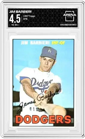 1967 Topps Jim Barbieri #76 Baseball Arena Club 4.5 - Baseball Card Single