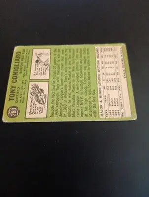 1967 Topps - Tony Conigliaro #280. Red Sox. VG+ - Baseball Card Single