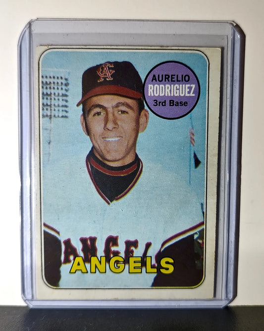 1968 Aurelio Rodgiguez Topps Baseball Card #653 Royals - Baseball Card Single