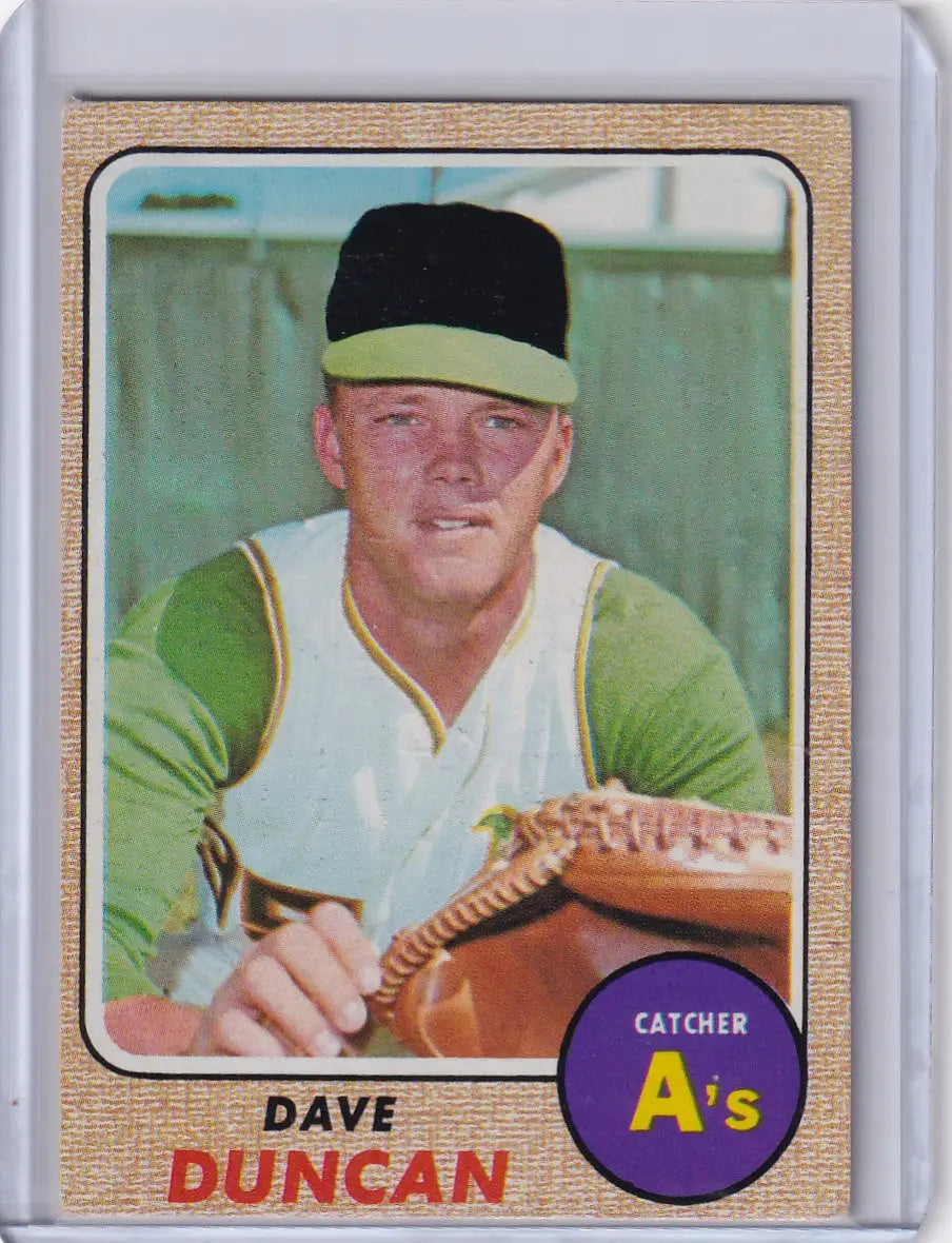 1968 Topps Baseball #261 Dave Duncan - Oakland Athletics