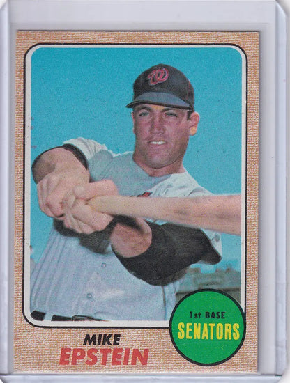 Vintage Topps Baseball card of Mike Epstein from the Washington Senators team