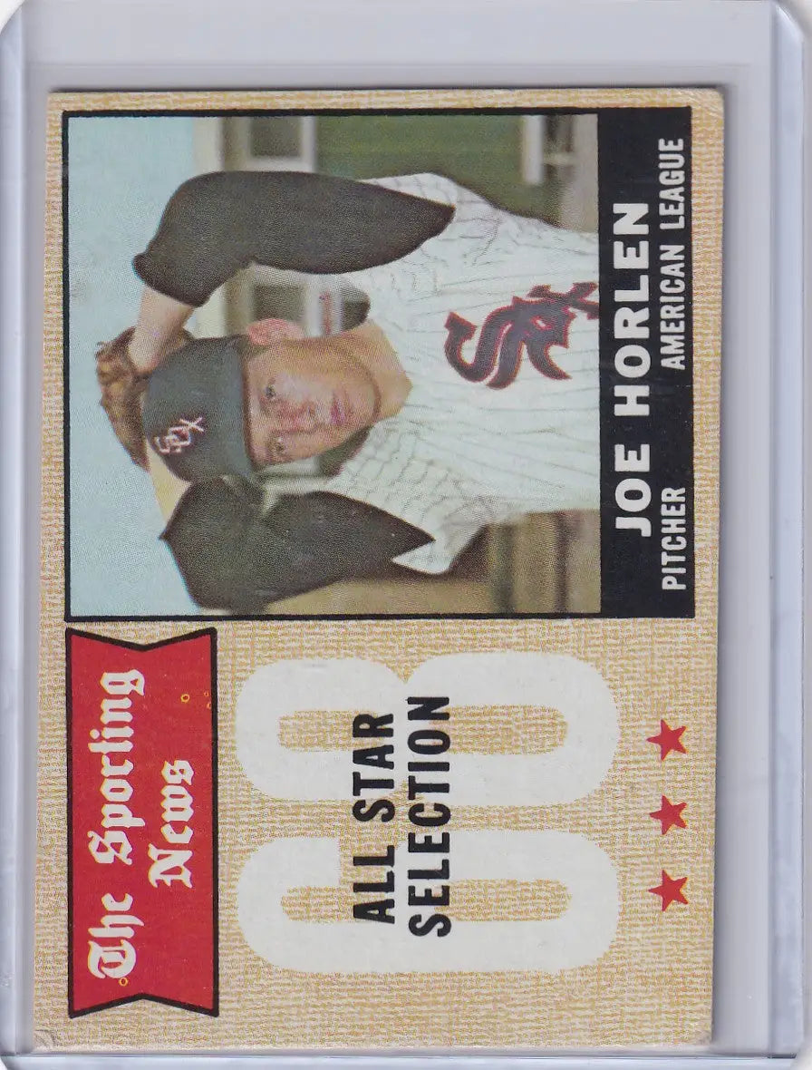 1968 Topps Baseball #377 Joe Horlen - Chicago White Sox