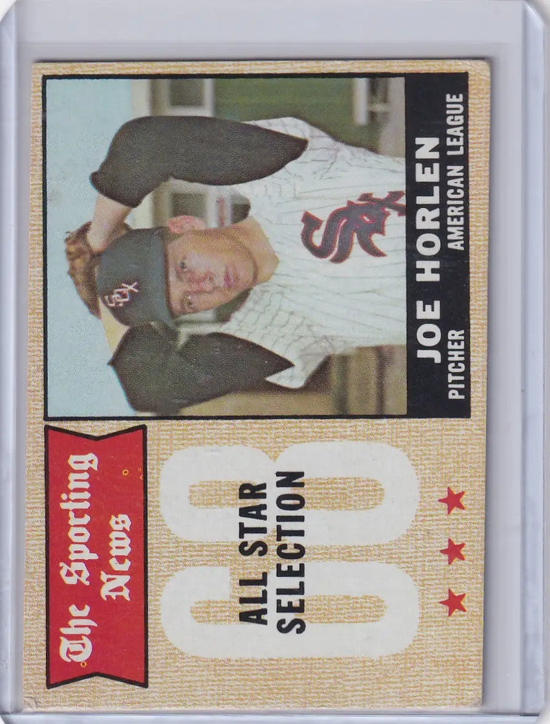 1968 Topps Baseball #377 Joe Horlen - Chicago White Sox