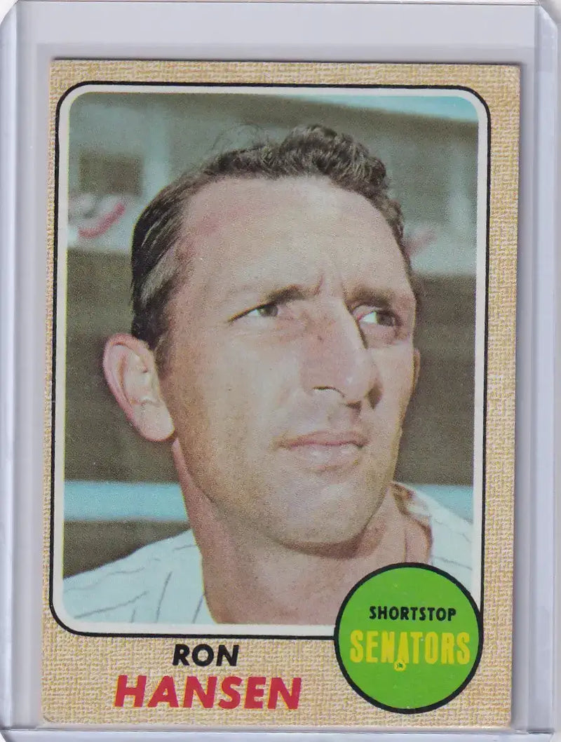 1968 Topps Baseball #411 Ron Hansen - Washington Senators