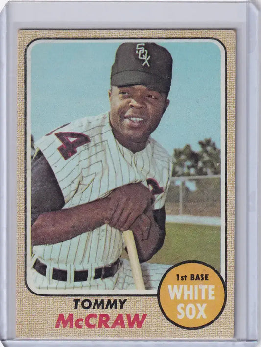 1968 Topps Baseball #413 Tommy McCraw - Chicago White Sox - Baseball Card Single