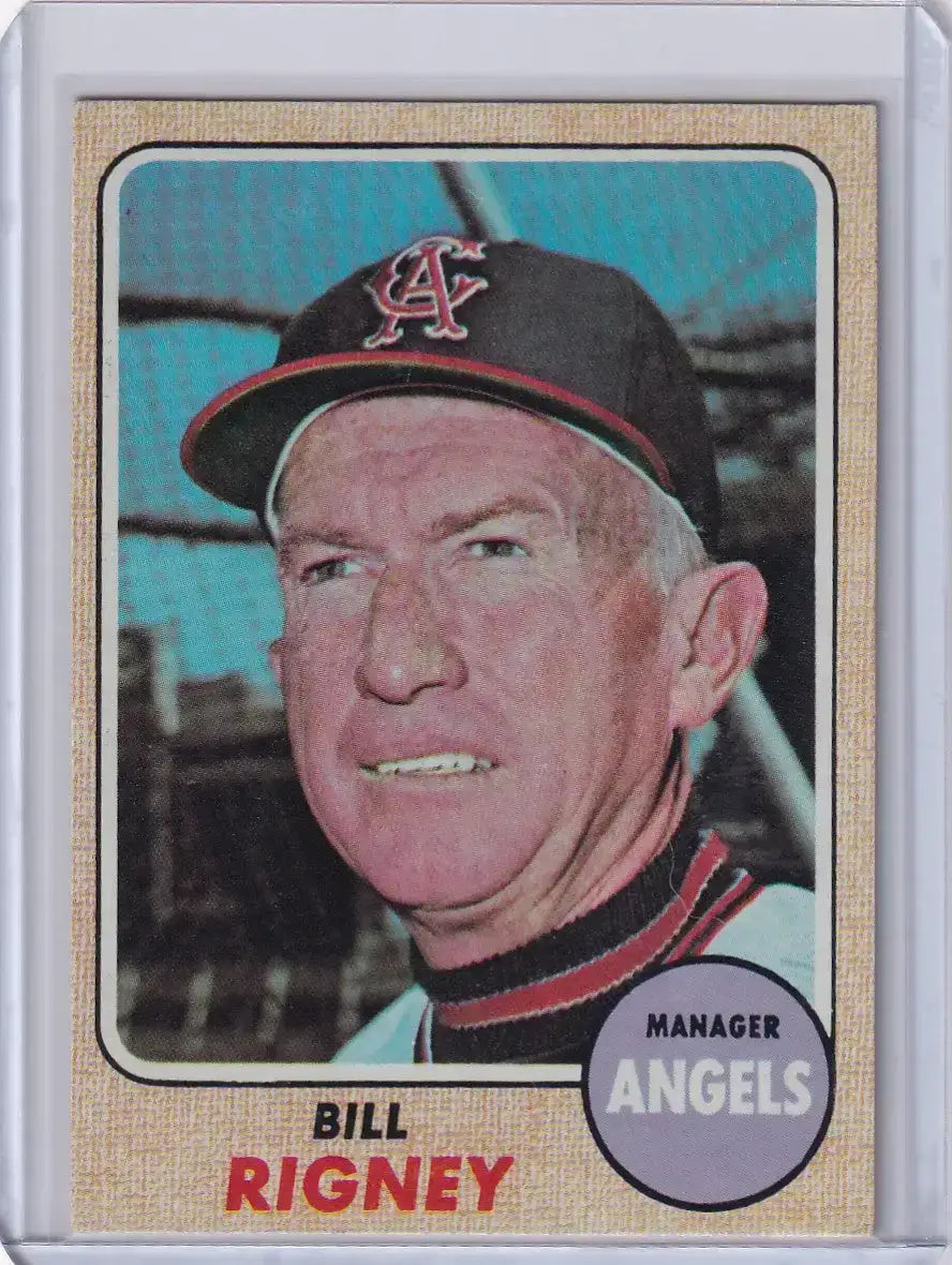 1968 Topps Baseball #416 Bill Rigney - California Angels