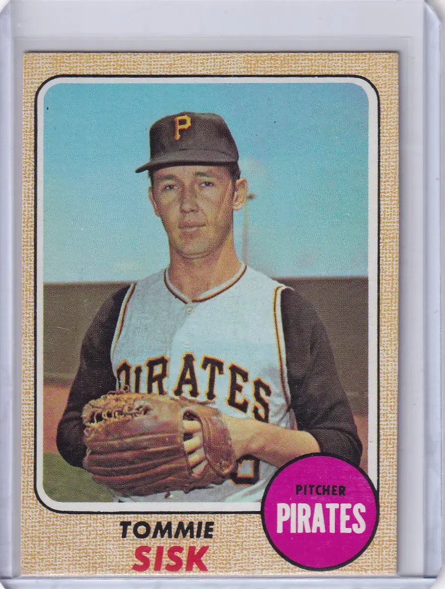 1968 Topps Baseball #429 Tommie Sisk - Pittsburgh Pirates