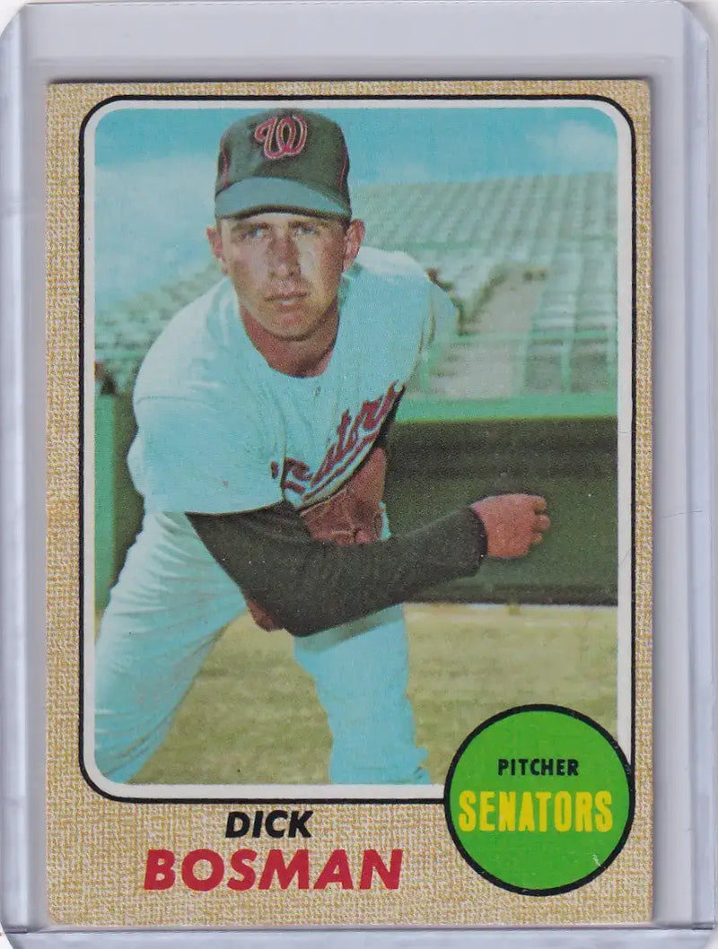 1968 Topps Baseball #442 Dick Bosman - Washington Senators