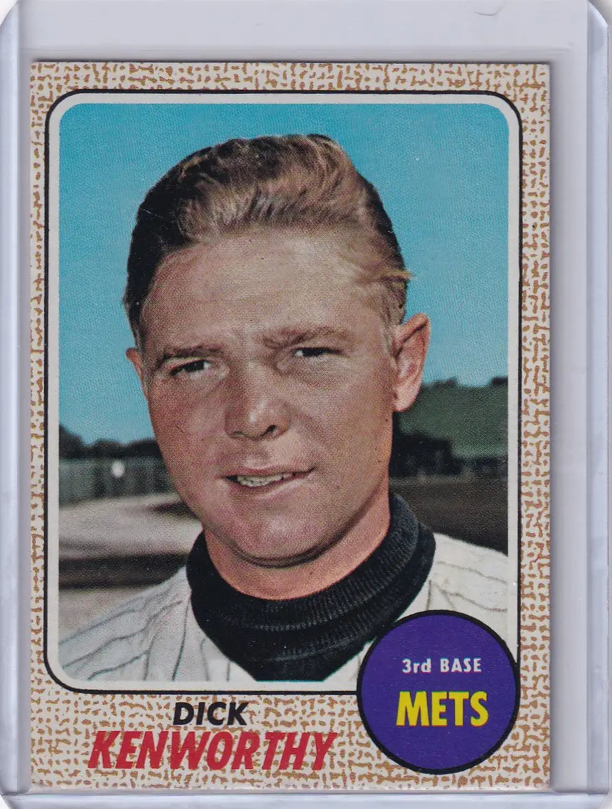 Vintage Topps Baseball card of Dick Kenworthy from the New York Mets
