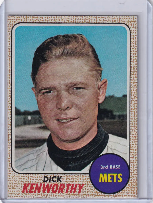 Vintage Topps Baseball card of Dick Kenworthy from the New York Mets
