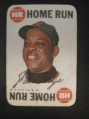 1968 Topps - Game Card. Willie Mays #8. Giants. VG+ - Baseball Card Single