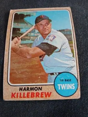 1968 Topps - Harmon Killebrew #220. Twins. VG+ - Baseball Card Single