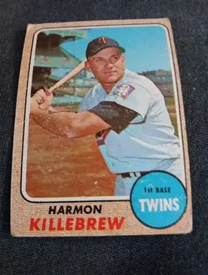 1968 Topps - Harmon Killebrew #220. Twins. VG+ - Baseball Card Single