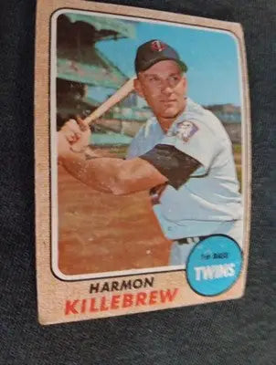 1968 Topps - Harmon Killebrew #220. Twins. VG+ - Baseball Card Single