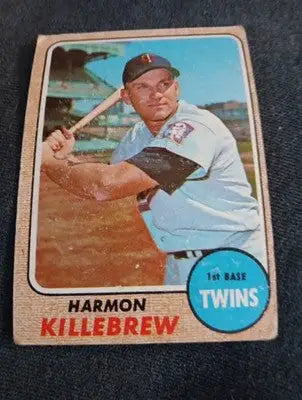 1968 Topps - Harmon Killebrew #220. Twins. VG+ - Baseball Card Single