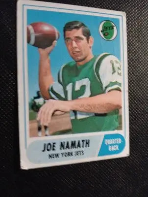 1968 Topps - Joe Namath #65. NY Jets. Crease. Edge Wear. VG - Football Card Single