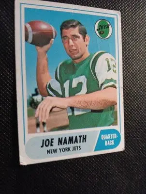 1968 Topps - Joe Namath #65. NY Jets. Crease. Edge Wear. VG - Football Card Single