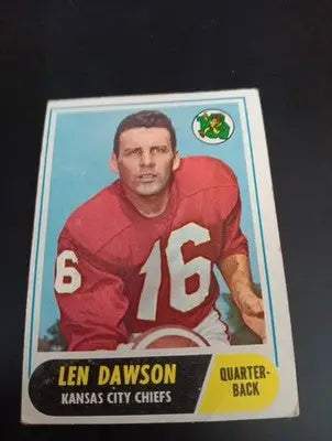 1968 Topps - Len Dawson #171. KC Chiefs. EX- EX+ - Football Card Single