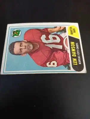 1968 Topps - Len Dawson #171. KC Chiefs. EX- EX+ - Football Card Single