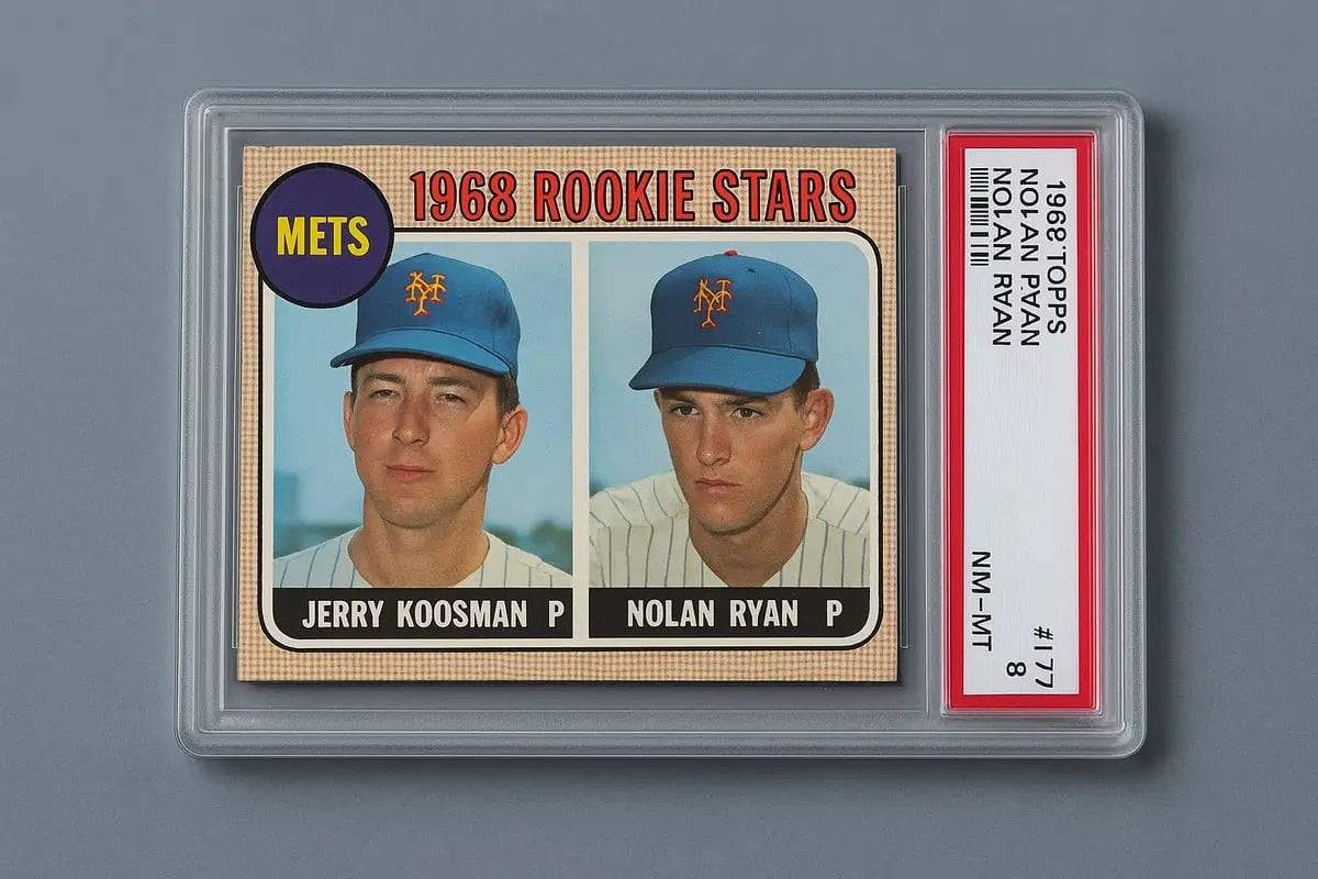 1968 Topps Mets Nolan Ryan rookie card NM-MT slabbed