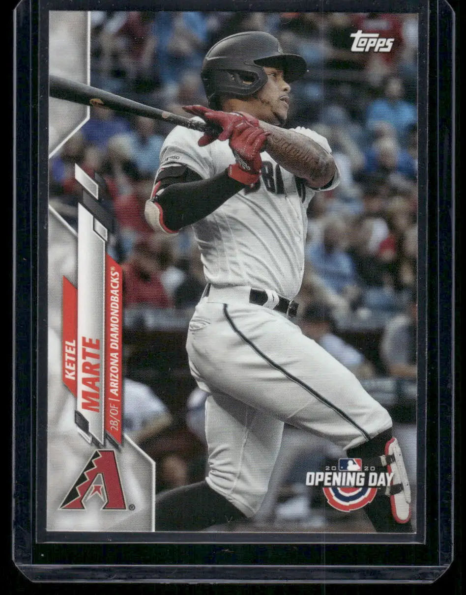 Baseball trading card of Ketel Marte from 1968 Topps Opening Day series