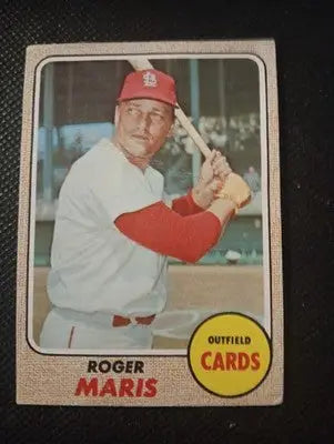 1968 Topps - Roger Maris. #330. SL Cardinals. VG+ crease - Baseball Card Single