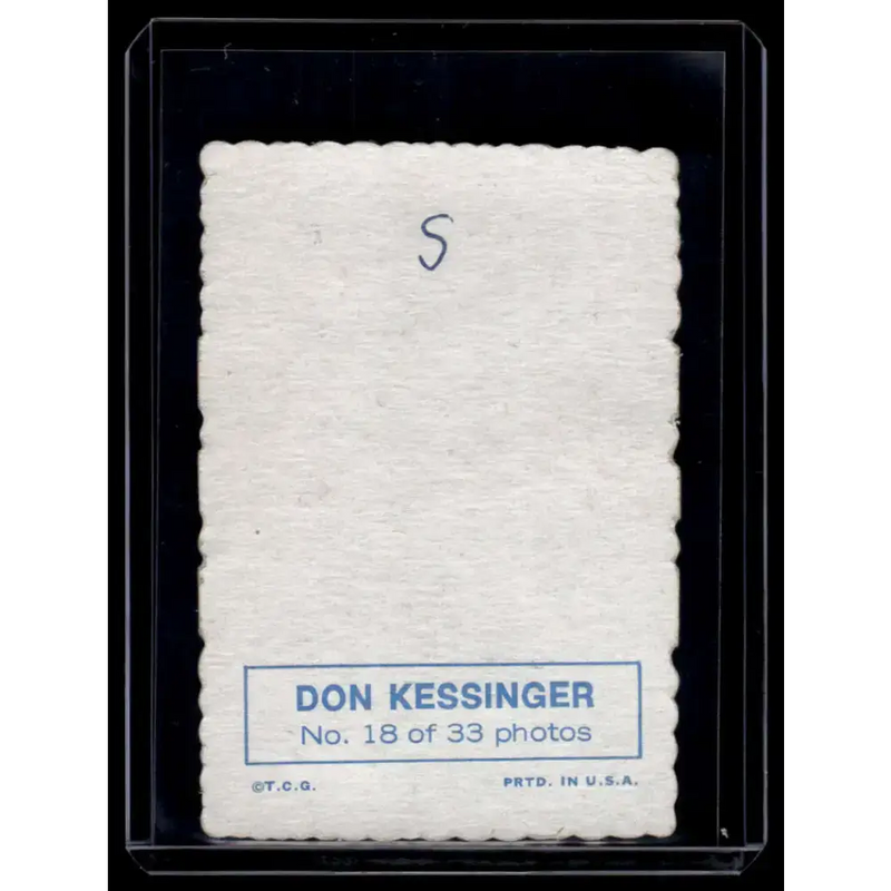 1969 Topps #18 Don Kessinger EX Chicago Cubs Baseball Card - Baseball Card Single