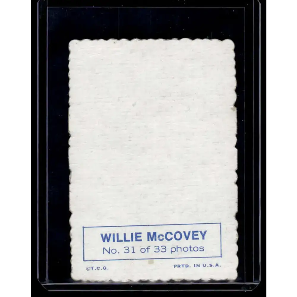 1969 Topps #31 Willie McCovey EX San Francisco Giants Baseball Card - Baseball Card Single