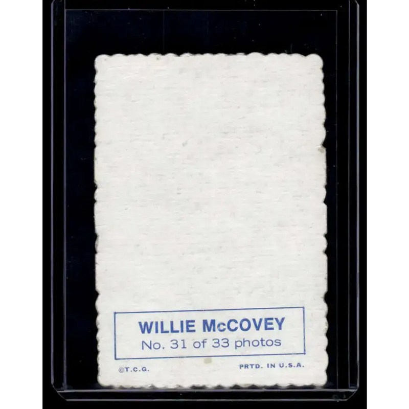 1969 Topps #31 Willie McCovey EX San Francisco Giants Baseball Card - Baseball Card Single