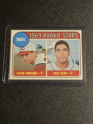 1969 Topps #339 Reds 1969 Rookie Stars (Steve Mingori / Jose Pena) RS RC - Baseball Card Single