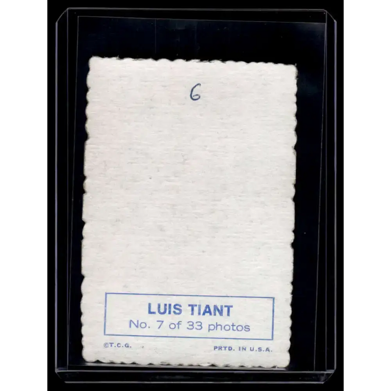 1969 Topps #7 Luis Tiant EX Cleveland Indians Baseball Card - Baseball Card Single