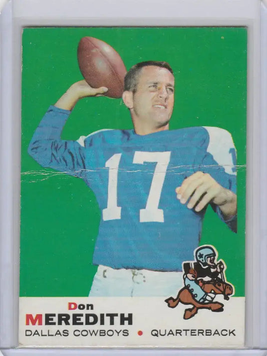 1969 Topps #75 Don Meredith Dallas Cowboys VG - Football Card Single