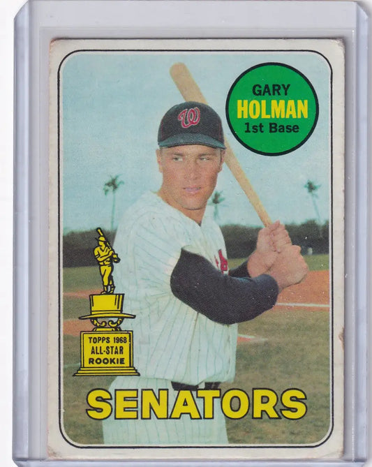 1969 Topps Baseball #361 Gary Holman - Washington Senators RC - Baseball Card Single