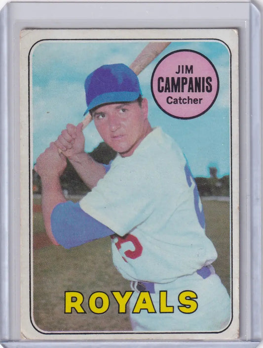 1969 Topps Baseball #396 Jim Campanis - Kansas City Royals - Baseball Card Single