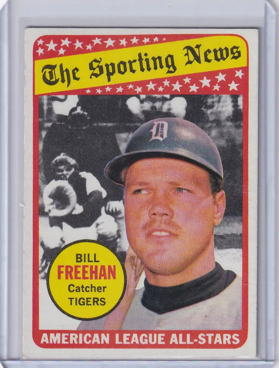Baseball card of Bill Freehan - Detroit Tigers from 1969 Topps Baseball set