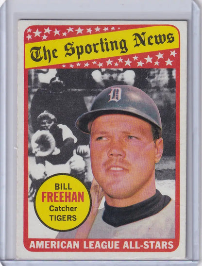 Baseball card of Bill Freehan - Detroit Tigers from 1969 Topps Baseball set