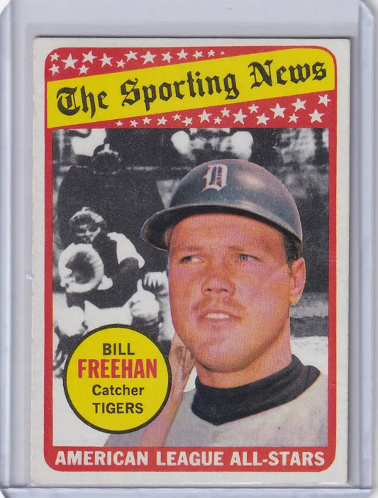 Baseball card of Bill Freehan - Detroit Tigers from 1969 Topps Baseball set