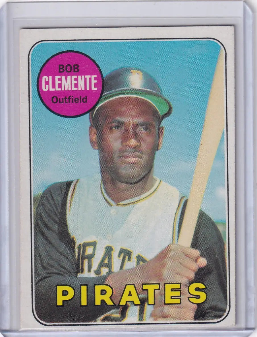 1969 Topps Baseball #50 Roberto Clemente - Pittsburgh Pirates - Baseball Card Single